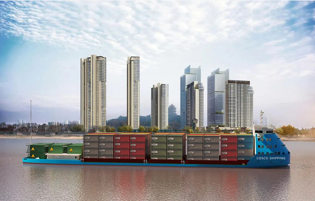 Electric container ship